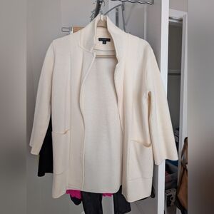 J Crew Sweater Blazer In Cream